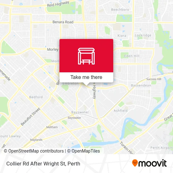 Mapa Collier Rd After Wright St