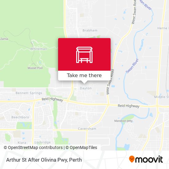 Arthur St After Olivina Pwy map