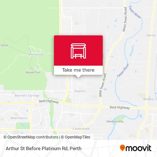 Arthur St Before Platinum Rd map