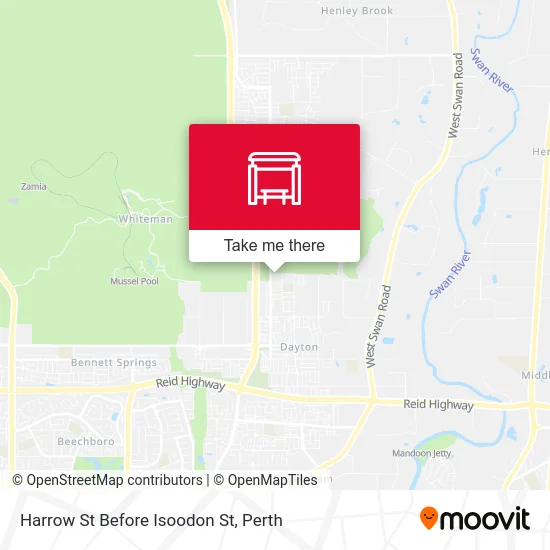 Mapa Harrow St Before Isoodon St