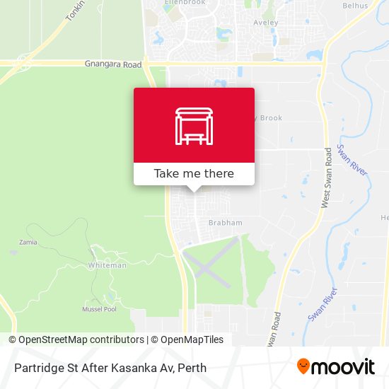 Partridge St After Kasanka Av map