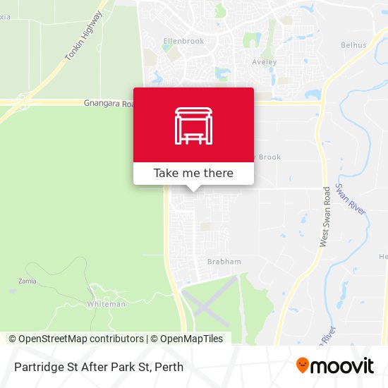 Partridge St After Park St map