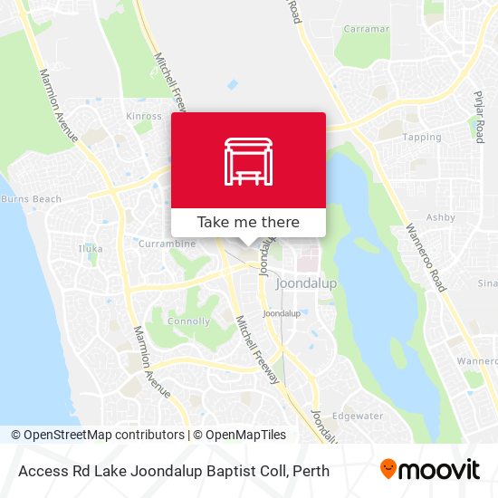 Mapa Access Rd Lake Joondalup Baptist Coll