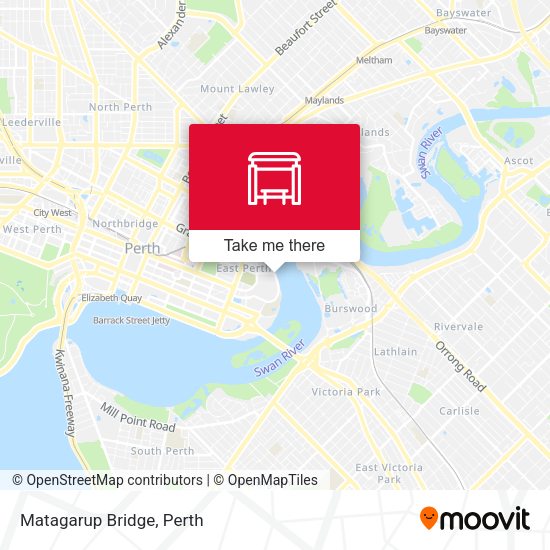 Matagarup Bridge map