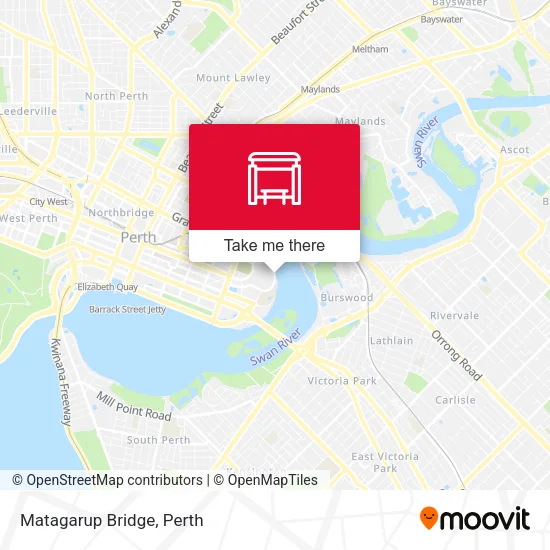 Matagarup Bridge map