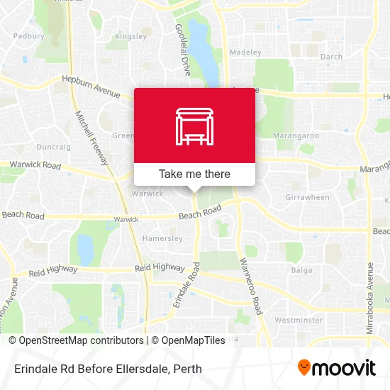 Mapa Erindale Rd  Before Ellersdale