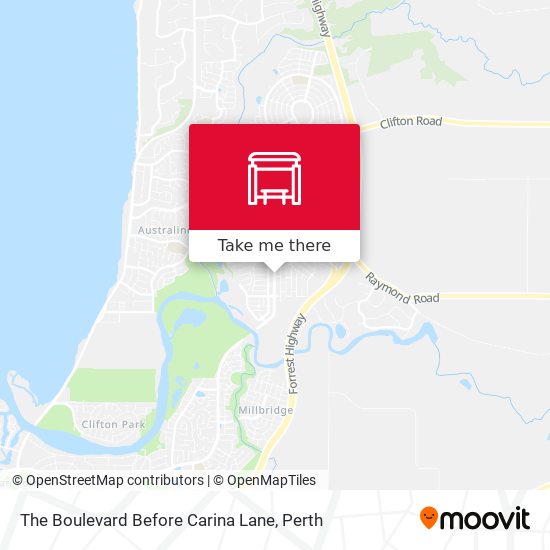 The Boulevard  Before Carina Lane map