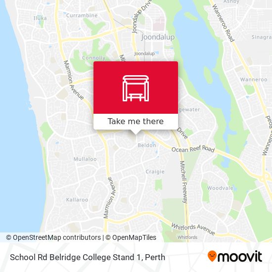 School Rd Belridge College Stand 1 map