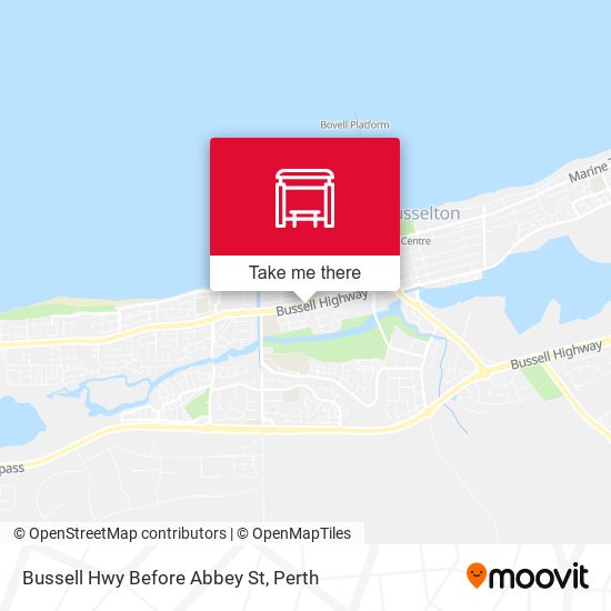 Bussell Hwy Before Abbey St map