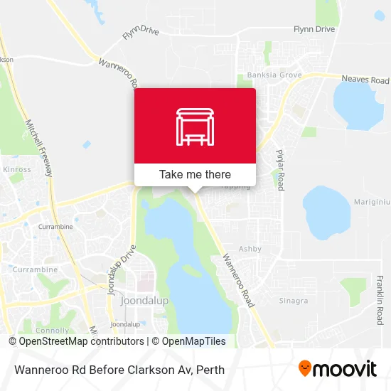 Mapa Wanneroo Rd Before Clarkson Av