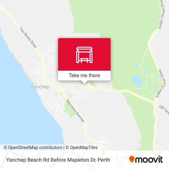 Mapa Yanchep Beach Rd Before Mapleton Dr