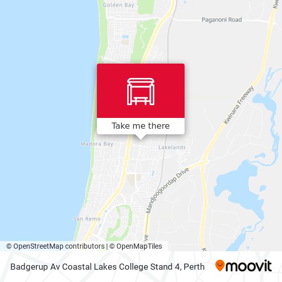 Badgerup Av Coastal Lakes College Stand 4 map