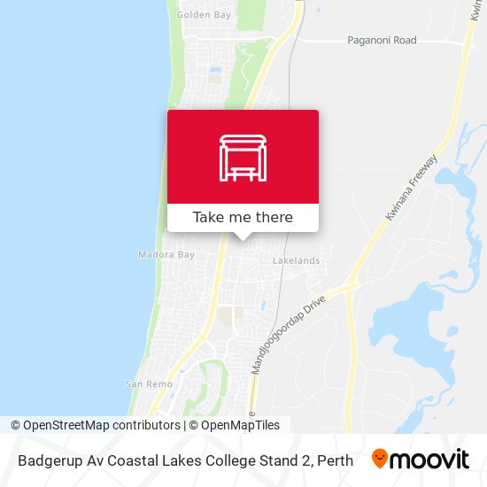 Badgerup Av Coastal Lakes College Stand 2 map