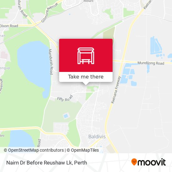Nairn Dr Before Reushaw Lk map