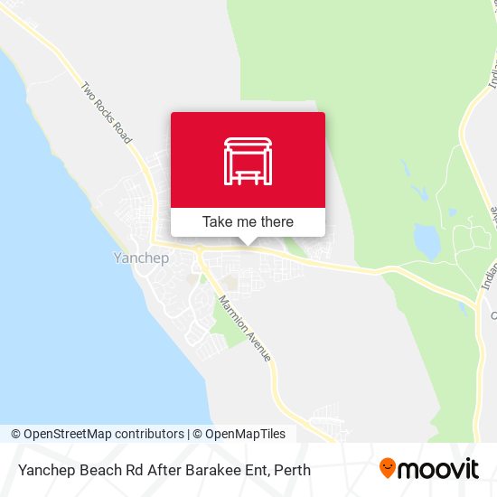 Yanchep Beach Rd After Barakee Ent map