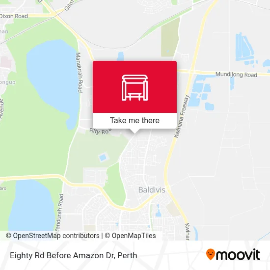 Mapa Eighty Rd Before Amazon Dr