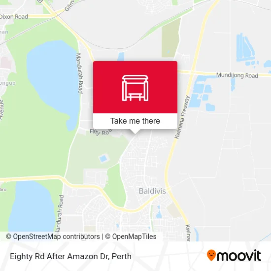 Mapa Eighty Rd After Amazon Dr