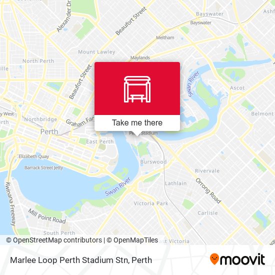 Marlee Loop Perth Stadium Stn map