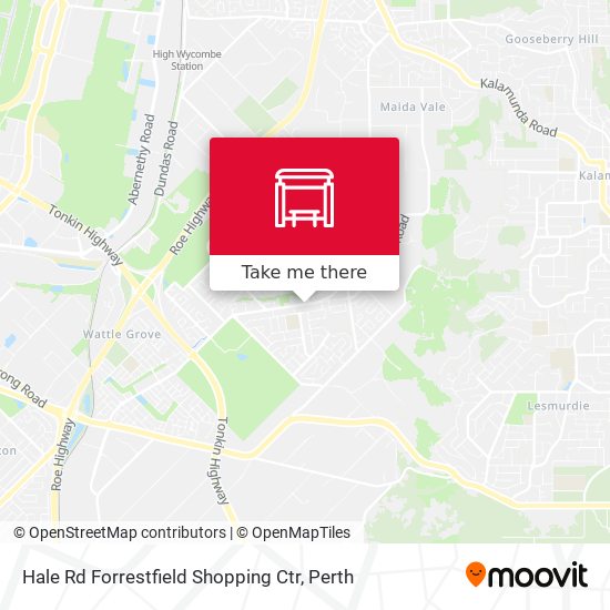 Mapa Hale Rd Forrestfield Shopping Ctr