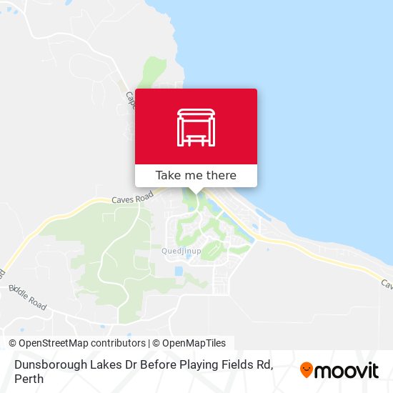Dunsborough Lakes Dr Before Playing Fields Rd map