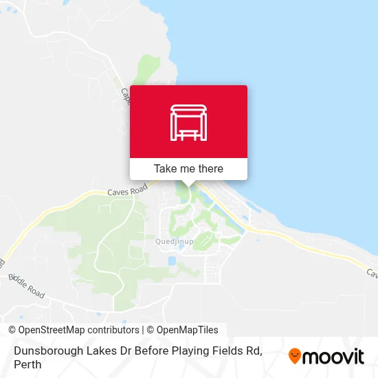 Mapa Dunsborough Lakes Dr Before Playing Fields Rd