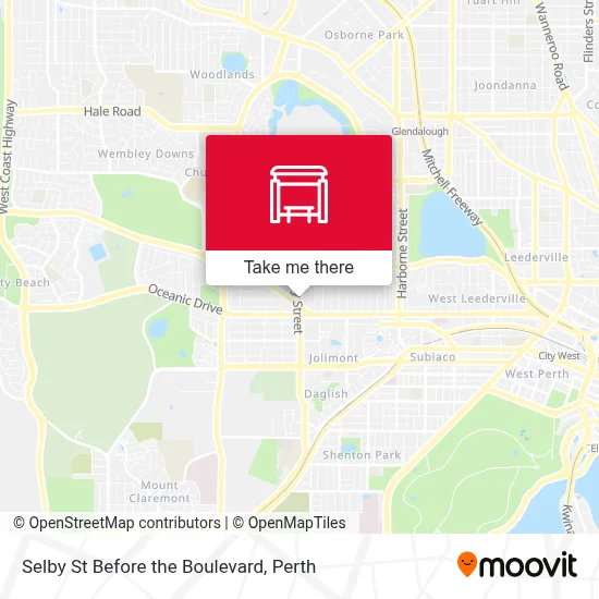 Mapa Selby St Before the Boulevard