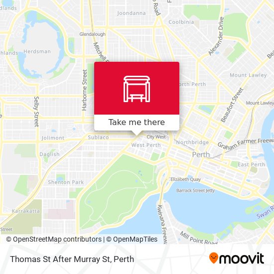 Mapa Thomas St After Murray St