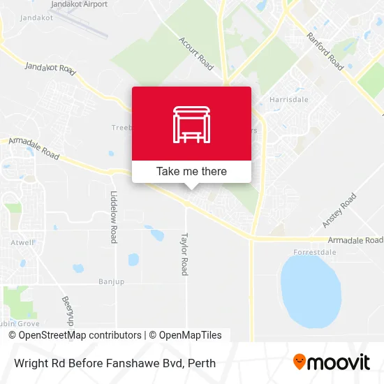 Mapa Wright Rd Before Fanshawe Bvd