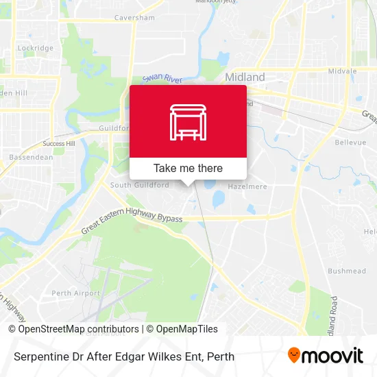 Serpentine Dr After Edgar Wilkes Ent map