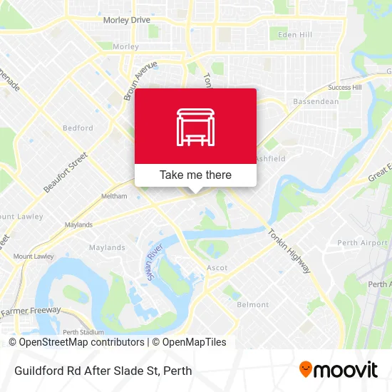 Mapa Guildford Rd After Slade St