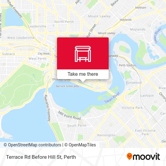 Mapa Terrace Rd Before Hill St