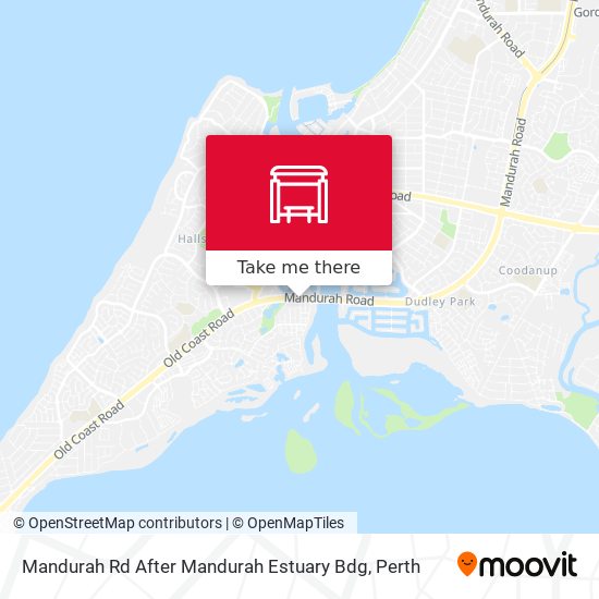 Mapa Mandurah Rd After Mandurah Estuary Bdg