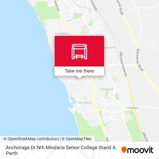 Mapa Anchorage Dr Nth Mindarie Senior College Stand 4