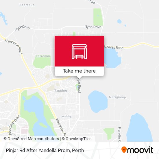 Pinjar Rd After Yandella Prom map