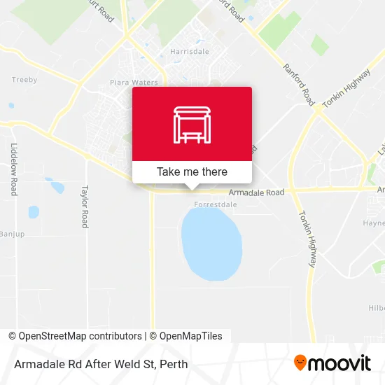 Mapa Armadale Rd After Weld St