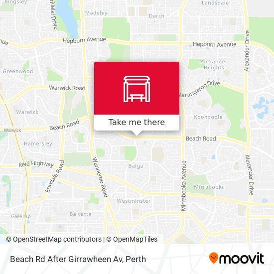 Beach Rd After Girrawheen Av map