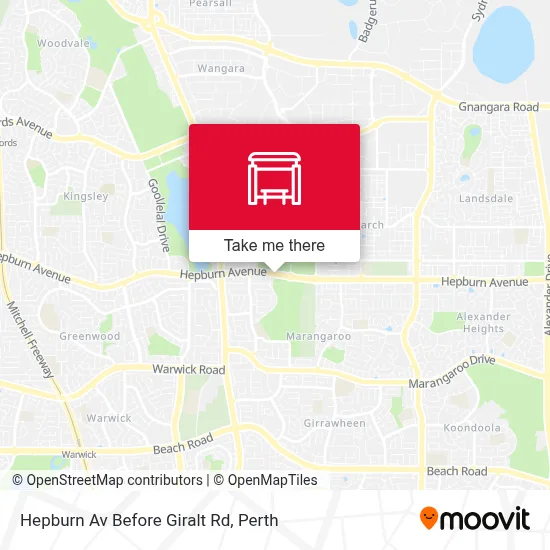 Mapa Hepburn Av Before Giralt Rd