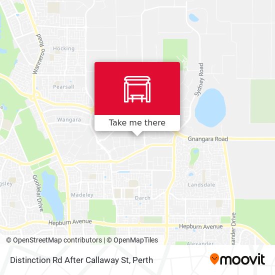 Distinction Rd After Callaway St map