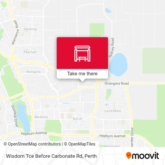 Mapa Wisdom Tce Before Carbonate Rd