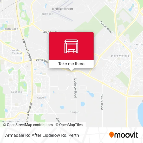 Mapa Armadale Rd After Liddelow Rd