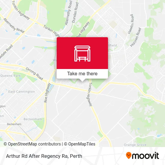 Mapa Arthur Rd After Regency Ra