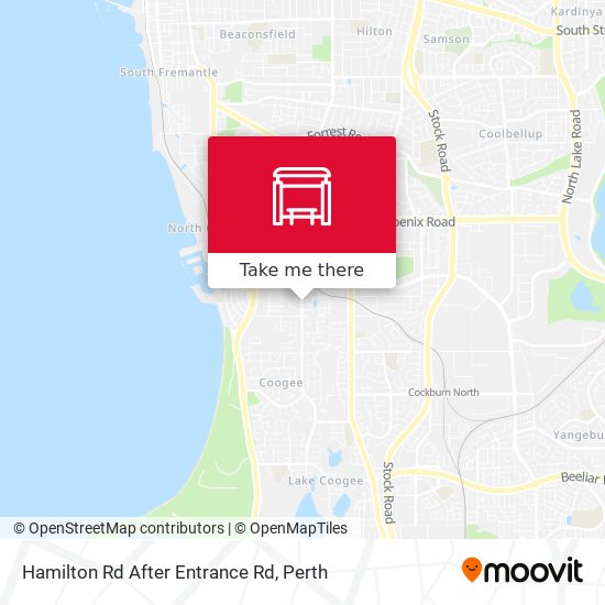 Hamilton Rd After Entrance Rd map