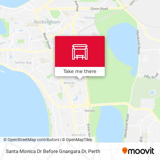 Santa Monica Dr Before Gnangara Dr map