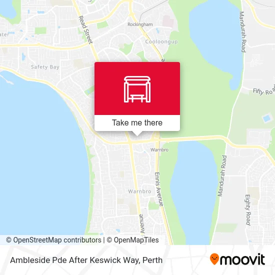 Mapa Ambleside Pde After Keswick Way