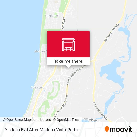 Yindana Bvd After Maddox Vista map