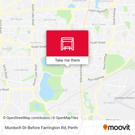 Mapa Murdoch Dr Before Farrington Rd
