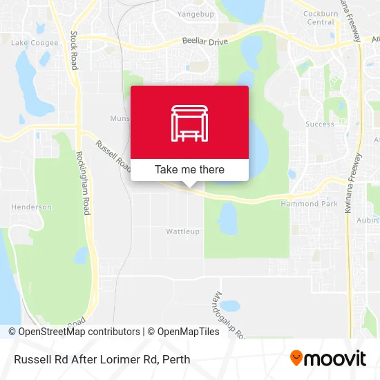 Mapa Russell Rd After Lorimer Rd