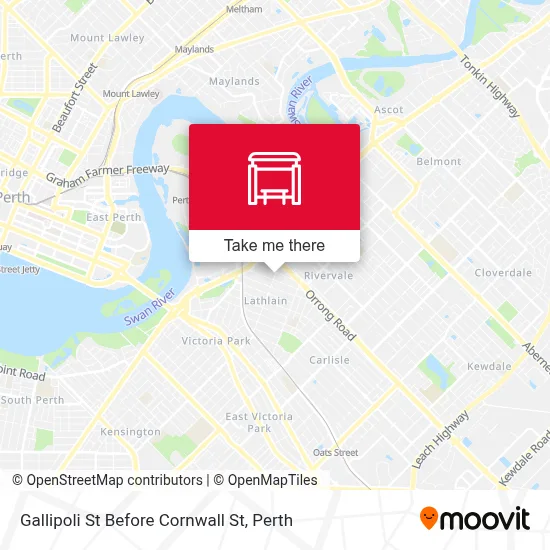 Mapa Gallipoli St Before Cornwall St
