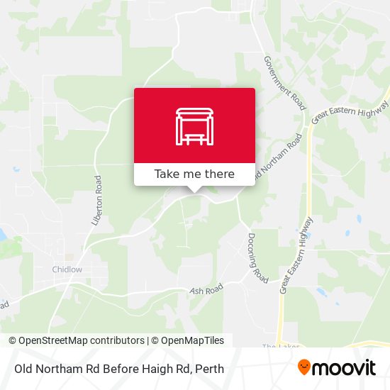 Old Northam Rd Before Haigh Rd map