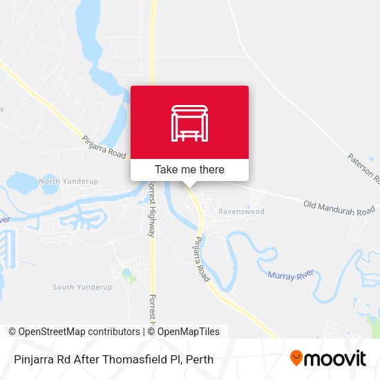 Pinjarra Rd After Thomasfield Pl map